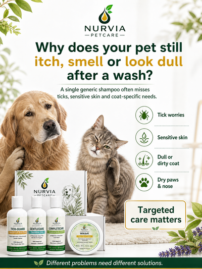 NURVIA All Shampoos Combo for Dogs & Cats