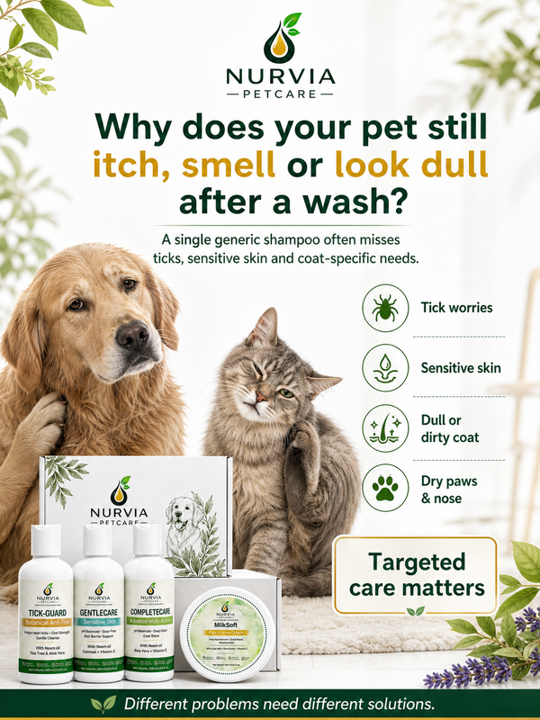 NURVIA All Shampoos Combo for Dogs & Cats