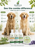 NURVIA All Shampoos Combo for Dogs & Cats