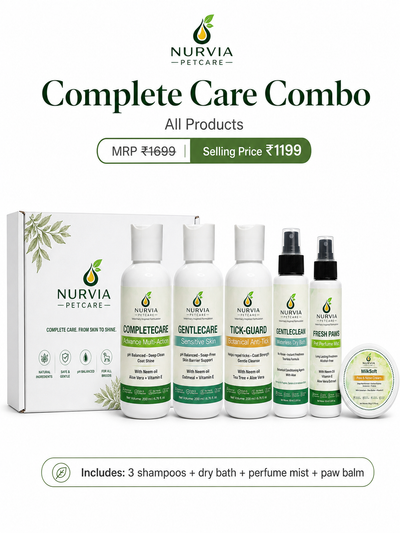 NURVIA Complete Care Grooming Combo for Dogs & Cats