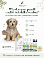 NURVIA Complete Care Grooming Combo for Dogs & Cats