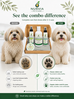 NURVIA Grooming Starter Kit for Dogs & Cats