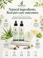 NURVIA Waterless Grooming Combo for Dogs & Cats