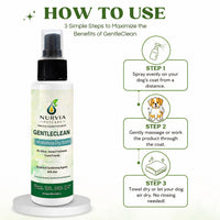 NURVIA GentleClean Waterless Dry Bath Spray for Dogs & Cats