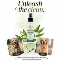NURVIA GentleClean Waterless Dry Bath Spray for Dogs & Cats