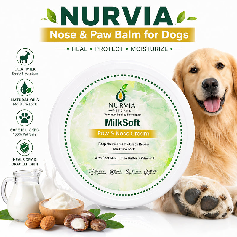 NURVIA MilkSoft Paw & Nose Balm for Dogs & Cats